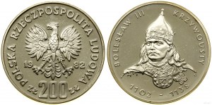 Pologne, 200 zloty, 1982, Varsovie
