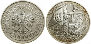 Pologne, 200.000 PLN, 1992, Varsovie