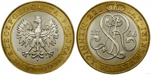 Polsko, 20.000 PLN, 1991, Varšava