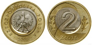 Pologne, 2 zlotys DESTRUCT MENIC, 2008, Varsovie