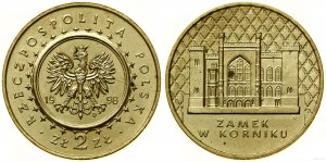 Pologne, 2 zlotys, 1998, Varsovie