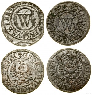 Prusse ducale (1525-1657), série de 2 shekels, 1625, 1628, Königsberg