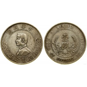 China, Gedenkdollar mit Porträt von Sun Yat Sen, ohne Datum (1927)