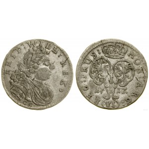 Německo, šestipence, 1717 CG, Königsberg