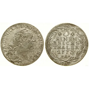 Allemagne, 1/3 thaler, 1773 A, Berlin