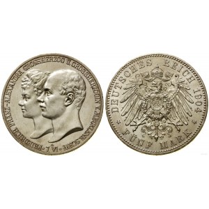 Germania, 5 marchi, 1904 A, Berlino