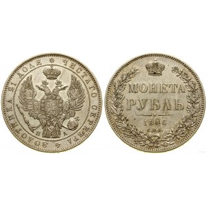 Russia, rublo, 1846 СПБ ПА, San Pietroburgo