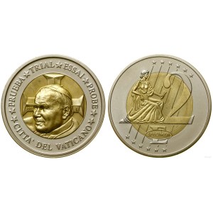 Vatican City (Church State), fancy sample of 2 EURO, 2002