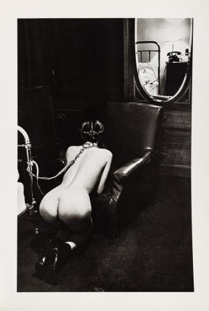 Helmut Newton, Hotelová izba, Place de la République, Paríž 1976 z portfólia ''Special Collection 24 photos lithographs'', 1980
