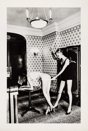 Helmut Newton, Interior, Nice, 1976 from the portfolio ''Special Collection 24 photos lithographs'', 1980
