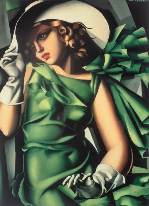 Tamara Lempicka (1898 - 1980), Junge Dame mit Handschuhen