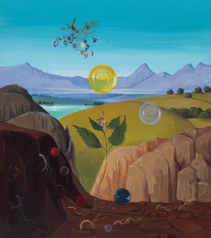 Leszek Rózga (1924 - 2015), Erinnerungen an eine Renaissance-Landschaft, 1976