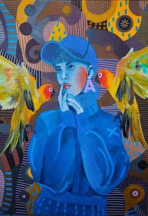 Marcin Painta, She and the blue cap, 2019