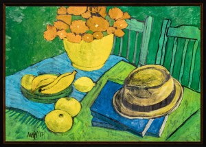 Michal Ostaniewicz, Summer - still life with tropical fruits, 2017