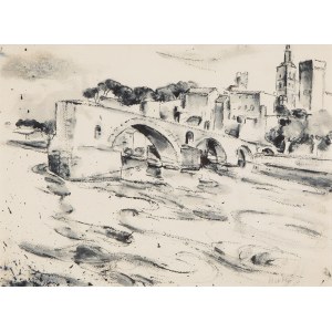 Maria Melania Mutermilch Mela Muter (1876 Warsaw - 1967 Paris), Whirlpools on the Rhone in Avignon, 1940s.