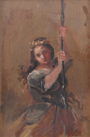 Jan Matejko (1838 Cracovie - 1893 Cracovie), Jeanne d'Arc, vers 1886