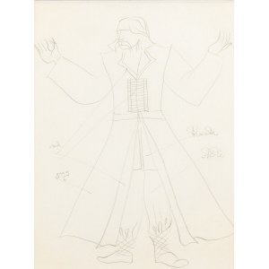 Stanislaw Szukalski (1893 Warta near Sieradz - 1987 Los Angeles), Costume sketch, ca. 1960