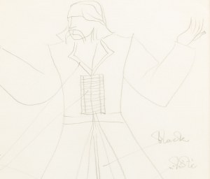 Stanisław Szukalski (1893 Warta u Sieradzu - 1987 Los Angeles), Kostýmní skica, asi 1960