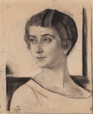 Ludomir Sleńdziński (1889 Vilnius - 1980 Cracovie), Portrait de femme, 1921
