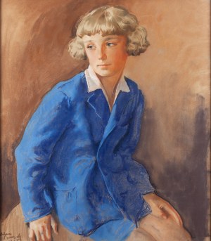 Adam Bunsch (1896 Cracovie - 1969 Cracovie), Portrait d'Adaś, 1935