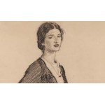 Józef Mehoffer (1869 Ropczyce - 1946 Wadowice), Portrait d'une jeune femme, vers 1925