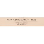 Bolesław Cybis (1895 Folwark Massandra na Krymie - 1957 Trenton (New Jersey, USA)), Akt stojącej kobiety (Recto) / Akt siedzącej dziewczyny (Verso), 1922