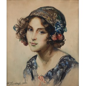 Stanisław Zawadzki (1878 Varsavia - 1960 Varsavia), Ritratto di donna, 1926