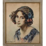 Stanisław Zawadzki (1878 Varsavia - 1960 Varsavia), Ritratto di donna, 1926