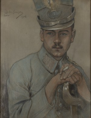 Kacper Żelechowski (1863 Klecza Dolna - 1942 Kraków), Porträt eines Legionärs (