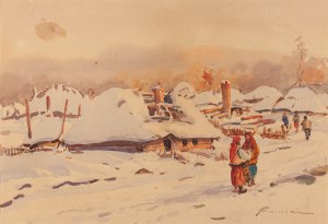 Stanisław Gibiński (1882 Rzeszów - 1971 Katowice), Zimowa porą / Winter Time