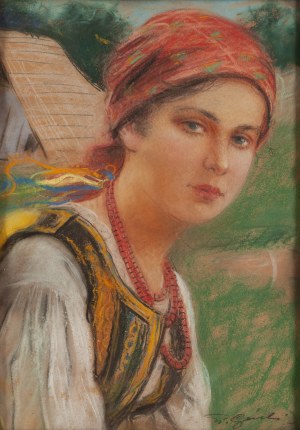 Stanisław Górski (1887 Kościan - 1955 Cracovia), Ritratto di donna