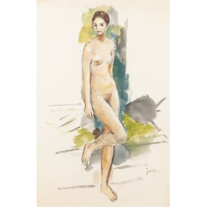 Jan Marcin Szancer (1902 Kraków - 1973 Warsaw), Standing nude