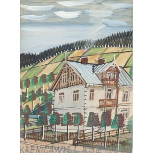 Nikifor Krynicki (1895 Krynica - 1968 Folusz), Haus auf dem Lande