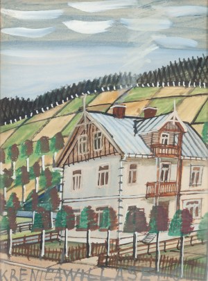 Nikifor Krynicki (1895 Krynica - 1968 Folusz), Haus auf dem Lande