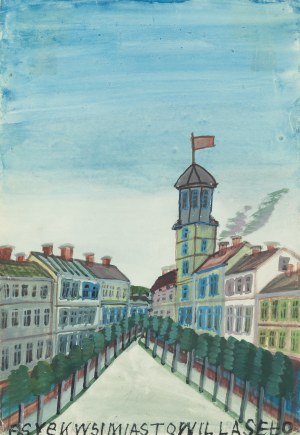 Nikifor Krynicki (1895 Krynica - 1968 Folusz), Town