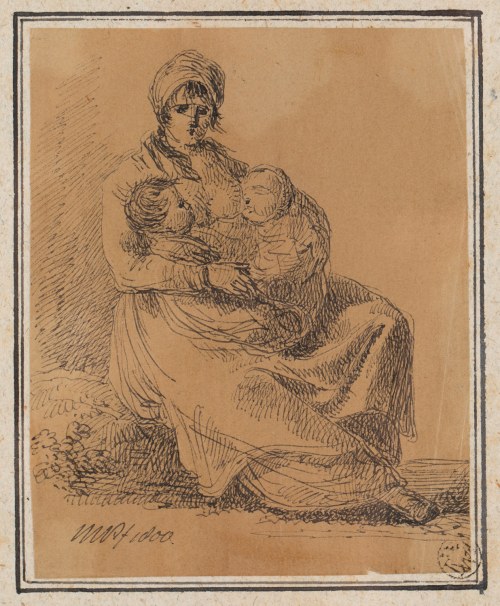 Jan Piotr Norblin de la Gourdaine (1745 Misy-Faut-Yonne - 1830 Paryż), Macierzyństwo, 1800