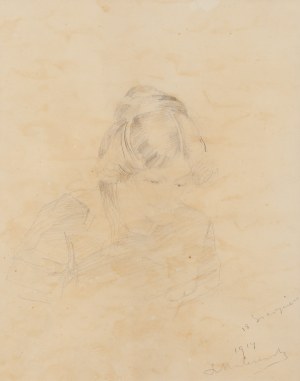 Jacek Malczewski (1854 Radom - 1929 Kraków), Portrait de femme, 1919