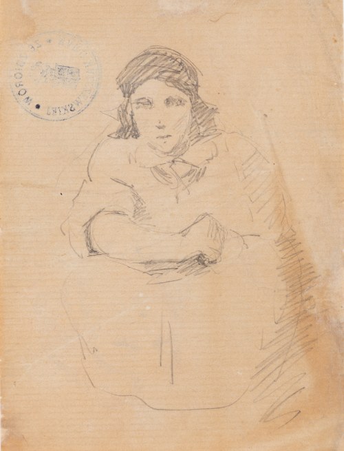 Jacek Malczewski (1854 Radom - 1929 Kraków), Portet młodzieńca (recto) / Portret kobiety (verso)