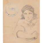 Jacek Malczewski (1854 Radom - 1929 Krakau), Porträt eines jungen Mannes (recto) / Porträt einer Frau (verso)
