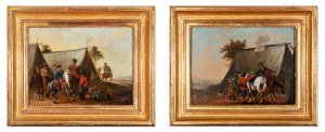 BRASCH VACLAV IGNAC (Czech / Bohemian 1708-1761) - Pair of Paintings - Hungarian Army