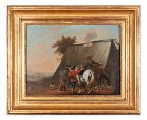 BRASCH VACLAV IGNAC (tchèque / bohème 1708-1761) - Paire de peintures - Armée hongroise