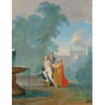 GRUND NORBERT JOSEPH (tchèque / bohème 1717-1767) - Zuzana et les anciens