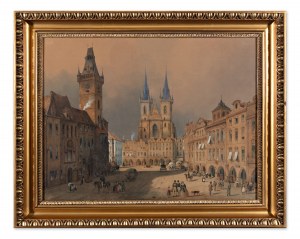 SANDMANN FRANTISEK XAVER (Austria) 1805-1856) - Veduta di Praga