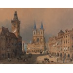 SANDMANN FRANTISEK XAVER (Rakousko) 1805-1856) - Pohled na Prahu