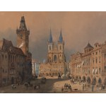 SANDMANN FRANTISEK XAVER (Rakúsko) 1805-1856) - Pohľad na Prahu