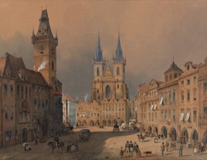 SANDMANN FRANTISEK XAVER (Austrian) 1805-1856) - View of Prague