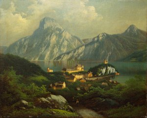 LEPIE FERDINAND (Čech, Rakúšan 1824-1883) - Traunkirchen