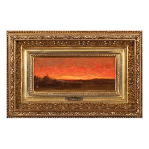 WALDHAUSER ANTONIN (Tschechisch / Böhmisch 1835-1913) - Roter Abendhimmel
