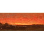 WALDHAUSER ANTONIN (Czech / Bohemian 1835-1913) - Red evening sky