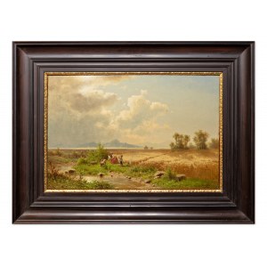 CHWALA ADOLF (ceco/boemo, austriaco 1836-1900) - Paesaggio vicino a Breclav